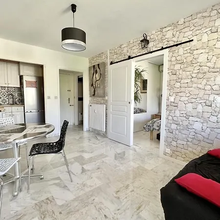 Bright 31m2 Flowered Terrace Near Croisette 아파트 *