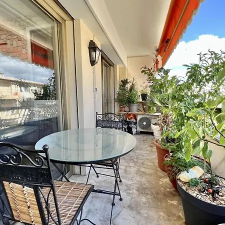 Bright 31m2 Flowered Terrace Near Croisette * 칸느