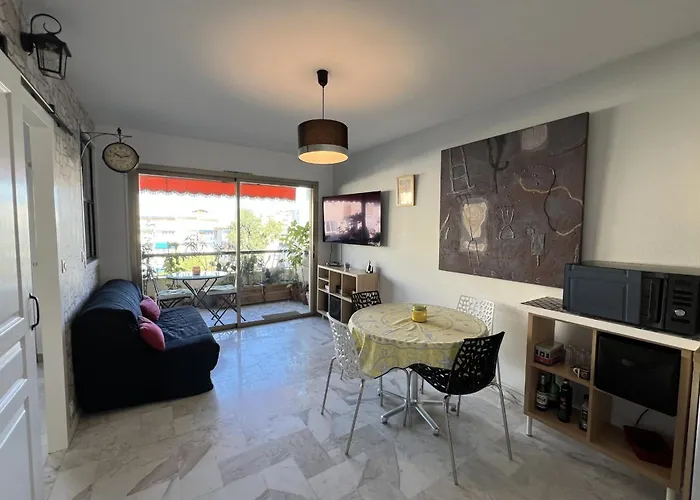 Bright 31m2 Flowered Terrace Near Croisette Cannes