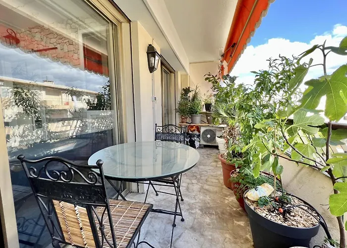 Bright 31m2 Flowered Terrace Near Croisette